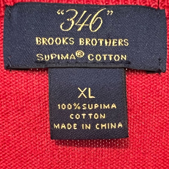 346 Brooks Brothers 100% supima cotton sweater. - Picture 4 of 4